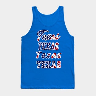 American flag Texas Tank Top